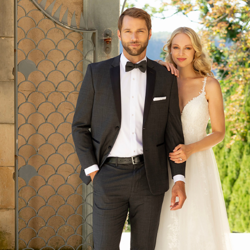 'Black' Satin Matching Tie