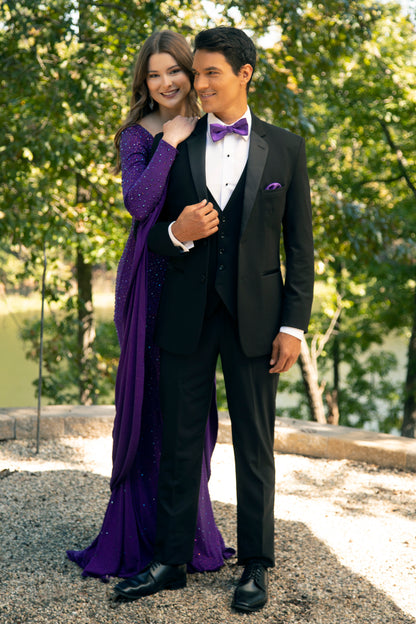 'Brooks' Black Notch Tuxedo Jacket